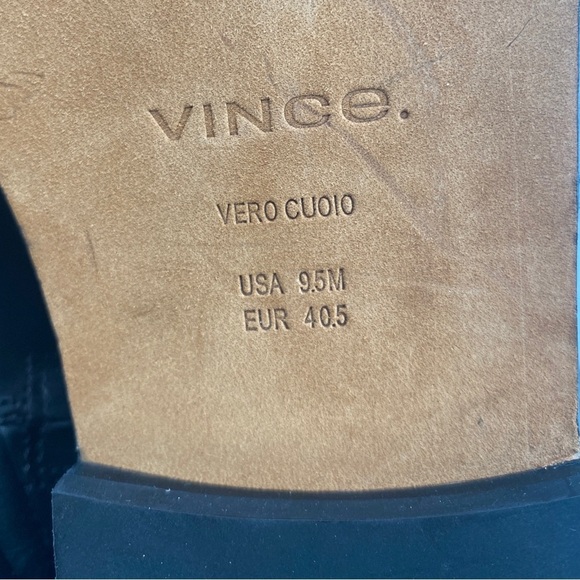 NWT Vince Women’s Cooper Black Leather Lace Up Boots Size 9.5 - Picture 12 of 12